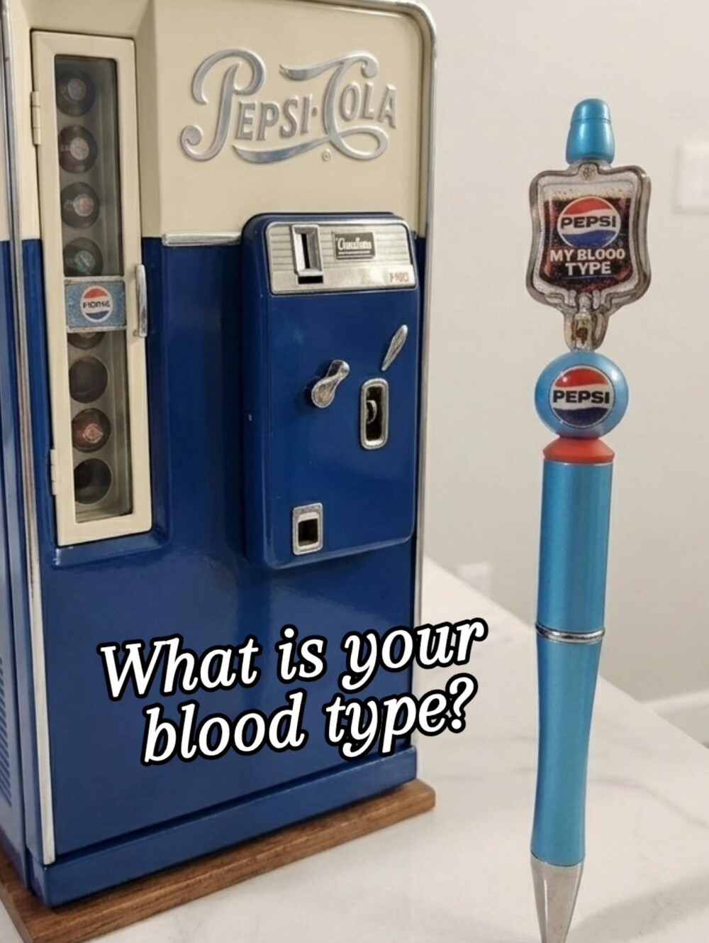 Is your blood type Pepsi? 🥤 Then you need this pen. Free Refill Included